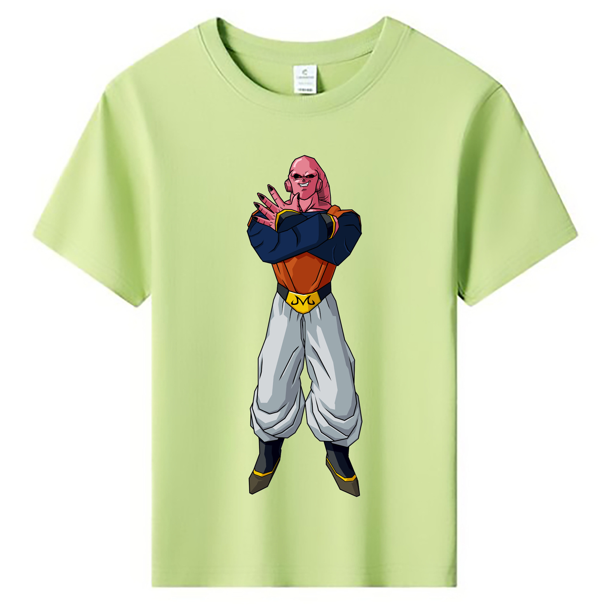 （画像用） ドラゴンボール 魔人ブウ DRAGON BALL Majin Buu 綿100％キッズTシャツ（フロントプリント）